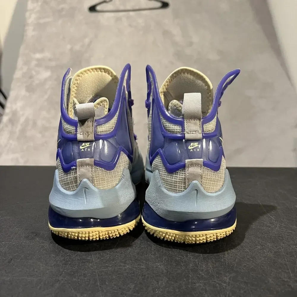 Nike LeBron 19 Shoes Youth Size 5.5Y Blue Purple Basketball DD0418-412 Sneakers